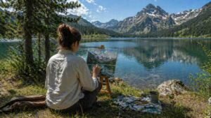 Painting And Collecting Nature Items