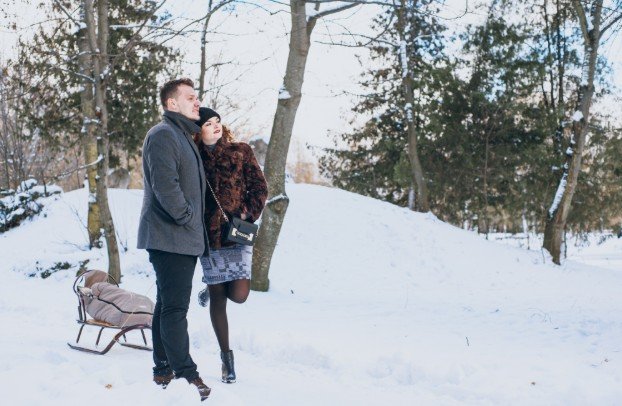 Winter Romantic Getaways with Snowy Charm for Couples